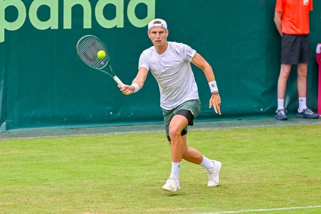Tom Gentzsch Germany hits a ball with his forehand TERRA WORTMANN Open 2026, Tennis, ATP, Tennis Men 500, Tournament, Qualification, 14 06 2026, TERRA WORTMANN Open 2026, Tennis, ATP, Tennis Men 500, Tournament, Qualification, 14 06 2026 Halle Copyright: xEibner-Pressefoto RobertxGertzenx EP_RGN