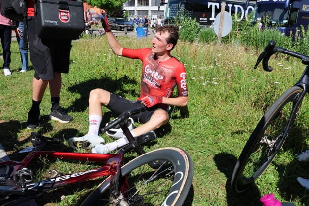 14 062026 Switzerland Cycling 62 GP Gippingen, picture of the WINNER Liam Slock BEL Team Lotto Indermarche