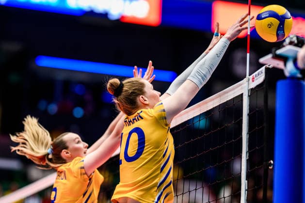 260614 Isabelle Haak of Sweden during the European League volleyball match between Sweden and Bosnia and Herzegovina on June 14, 2026 in Ängelholm Photo Mathilda Schuler BILDBYRAN kod MA MA1000 volleyball volleyball european league sweden bosnia and herzegovina dam bbeng sverige sverige sweden  Copyright: MATHILDAxSCHULER BB260614MA011