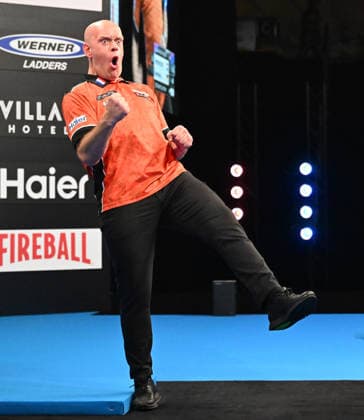 14 06 2026, xhbx, Dart World Cup of Darts 2026, v l Michael van Gerwen Netherlands DFL DFB REGULATIONS PROHIBIT ANY USE OF PHOTOGRAPHS as IMAGE SEQUENCES and or QUASI VIDEO Frankfurt