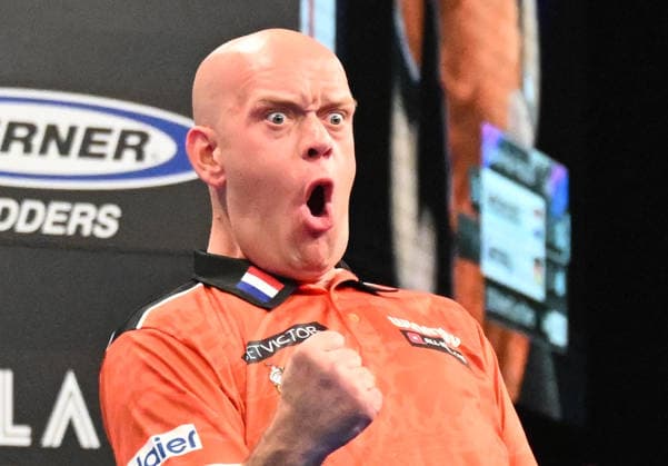 14 06 2026, xhbx, Dart World Cup of Darts 2026, v l Michael van Gerwen Netherlands DFL DFB REGULATIONS PROHIBIT ANY USE OF PHOTOGRAPHS as IMAGE SEQUENCES and or QUASI VIDEO Frankfurt