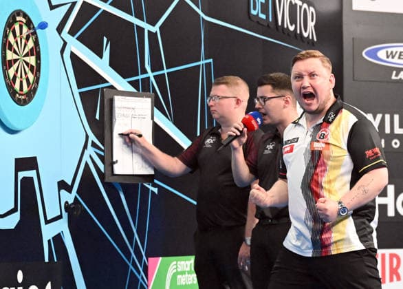 14 06 2026, xhbx, Dart World Cup of Darts 2026, v l Martin Schindler Germany DFL DFB REGULATIONS PROHIBIT ANY USE OF PHOTOGRAPHS as IMAGE SEQUENCES and or QUASI VIDEO Frankfurt