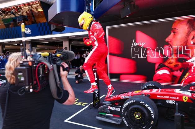 44 HAMILTON Lewis gbr , Scuderia Ferrari SF 26, action during the Formula 1 Barcelona Catalunya Grand Prix 2026, 7th round of the 2026 Formula One World Championship from June 12 to 14, 2026 on the Circuit de Barcelona Catalunya, in Montmelo, Spain Photo Hoch Zwei Montmelo Spain