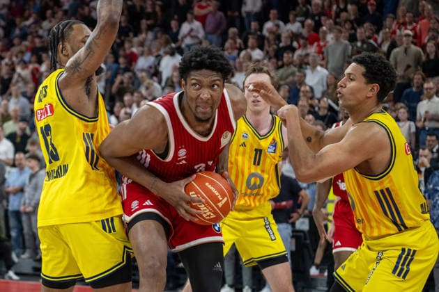 David McCormack 33 FC Bayern Basketball , FC Bayern Basketball vs Alba Berlin, BBL, Final 2, 14 06 2026 Munich Bavaria Germany Copyright: xkolbert-press UlrichxGamelx