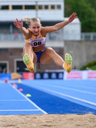 260614 Maja Askag, Raby Rekarne FIF, competes in the womens long jump during the Folksam Grand Prix athletics competition on June 14, 2026 in Stockholm  Copyright: EMMAxWALLSKOG BB260614EW071