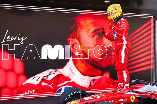 First Place Lewis Hamilton of Great Britain and Scuderia Ferrari , Race, F1 Grand Prix of Barcelona Catalunya, on June 14, 2026 in Barcelona, Spain Photo by Diogo Cardoso DeFodi Images First Place Lewis Hamilton of Great Britain and Scuderia Ferrari , Race, F1 Grand Prix of Barcelona Catalunya, Circuit de Barcelona Catalunya on June 14, 2026 in Barcelona, Spain Photo by Diogo Cardoso DeFodi Images