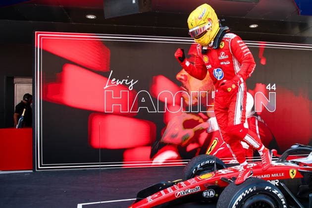 First Place Lewis Hamilton of Great Britain and Scuderia Ferrari , Race, F1 Grand Prix of Barcelona Catalunya, on June 14, 2026 in Barcelona, Spain Photo by Diogo Cardoso DeFodi Images First Place Lewis Hamilton of Great Britain and Scuderia Ferrari , Race, F1 Grand Prix of Barcelona Catalunya, Circuit de Barcelona Catalunya on June 14, 2026 in Barcelona, Spain Photo by Diogo Cardoso DeFodi Images