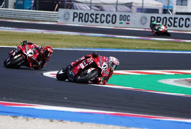 Foto Alessandro La Rocca LaPresse 14-06-2026, Misano World Circuit Marco Simoncelli Motociclismo-WSBK Fim Superbike World Championship, WM, Weltmeisterschaft Pirelli Emilia Romagna Round 12-14-June 2026 Gara 2 nella foto:NicolÃ² Bulega 1 cl- Ducati Panigale- Aruba.it Racing Photo Alessandro La Rocca LaPresse 2025 14 june, Misano World Circuit Marco Simoncelli Sport- Motorcycling - WSBK Fim Superbike World Championship-Pirelli Emilia Romagna Round-12-14-June 2026- Race 2 in the photo:NicolÃ² Bulega 1 cl- Ducati Panigale- Aruba.it Racing  Copyright: x AlessandroxLaxRoccax-xLaPressex