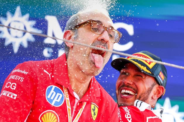 First Place Lewis Hamilton of Great Britain and Scuderia Ferrari , Race, F1 Grand Prix of Barcelona Catalunya, on June 14, 2026 in , Photo by Diogo Cardoso DeFodi Images First Place Lewis Hamilton of Great Britain and Scuderia Ferrari , Race, F1 Grand Prix of Barcelona Catalunya, on June 14, 2026 in , Photo by Diogo Cardoso DeFodi Images