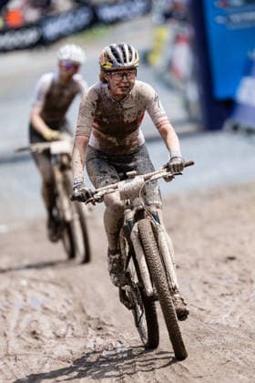 MOUNTAINBIKE - UCI MTB World Series LEOGANG,AUSTRIA,14.JUN.26 - CYCLING, MOUNTAIN BIKE - UCI Mountainbike World Cup, Cross-Country Olympic. Image shows Laura Stigger (AUT).  GEPAxpictures xJulioxArellano
