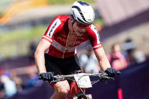 MOUNTAINBIKE - UCI MTB World Series LEOGANG,AUSTRIA,14.JUN.26 - CYCLING, MOUNTAIN BIKE - UCI Mountainbike World Cup, Cross-Country Olympic. Image shows Julius Scherrer (AUT).  GEPAxpictures xJulioxArellano