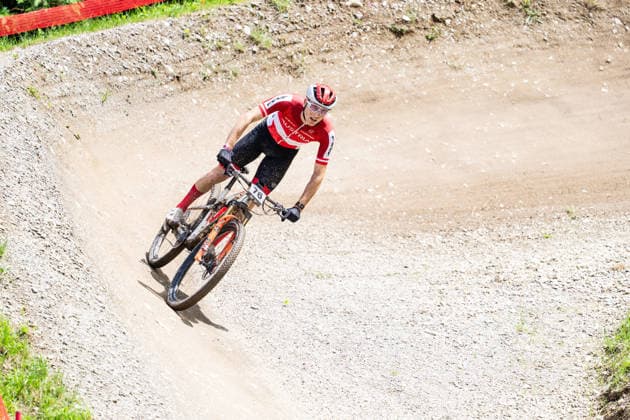 MOUNTAINBIKE - UCI MTB World Series LEOGANG,AUSTRIA,14.JUN.26 - CYCLING, MOUNTAIN BIKE - UCI Mountainbike World Cup, Cross-Country Olympic. Image shows Lukas Hatz (AUT).  GEPAxpictures xJulioxArellano