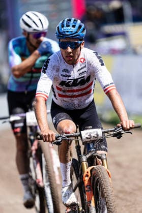 MOUNTAINBIKE - UCI MTB World Series LEOGANG,AUSTRIA,14.JUN.26 - CYCLING, MOUNTAIN BIKE - UCI Mountainbike World Cup, Cross-Country Olympic. Image shows Maximilian Foidl (AUT).  GEPAxpictures xJulioxArellano