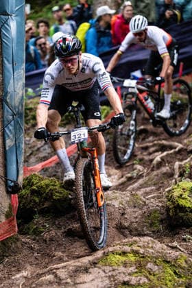 MOUNTAINBIKE - UCI MTB World Series LEOGANG,AUSTRIA,14.JUN.26 - CYCLING, MOUNTAIN BIKE - UCI Mountainbike World Cup, Cross-Country Olympic. Image shows Charlie Aldridge (GBR).  GEPAxpictures xJulioxArellano