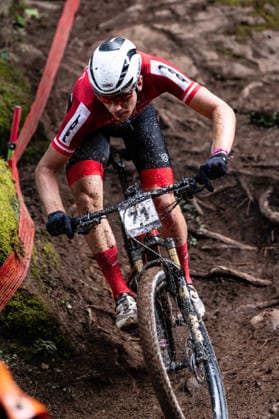 MOUNTAINBIKE - UCI MTB World Series LEOGANG,AUSTRIA,14.JUN.26 - CYCLING, MOUNTAIN BIKE - UCI Mountainbike World Cup, Cross-Country Olympic. Image shows Julius Scherrer (AUT).  GEPAxpictures xJulioxArellano