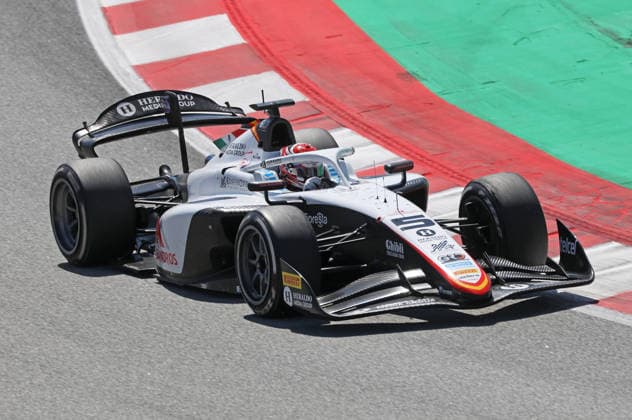 Formula 2 Championship - Round 5 Barcelona - Feature Race Noel Leon of Campos Racing during the Formula 2 MSC Cruises Gran Premio de Barcelona-Catalunya Race at Barcelona-Catalunya Circuit in Barcelona, Spain, on June 14, 2026. Barcelona Barcelona Spain  Copyright: xUrbanandsportx originalFilename:urbanandsport-formula2260614_npHiV.jpg