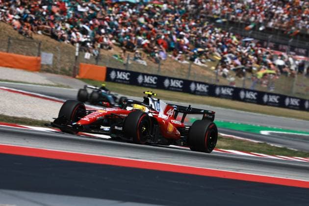 44 HAMILTON Lewis gbr , Scuderia Ferrari SF 26, action during the Formula 1 Barcelona Catalunya Grand Prix 2026, 7th round of the 2026 Formula One World Championship from June 12 to 14, 2026 on the Circuit de Barcelona Catalunya, in Montmelo, Spain Photo Hoch Zwei Montmelo Spain
