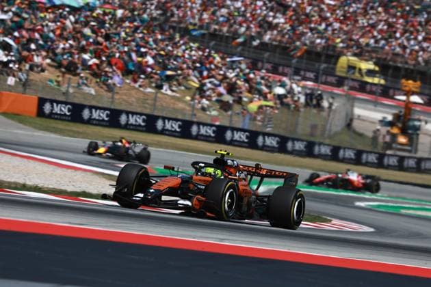 01 NORRIS Lando gbr , McLaren F1 Team MCL40, action during the Formula 1 Barcelona Catalunya Grand Prix 2026, 7th round of the 2026 Formula One World Championship from June 12 to 14, 2026 on the Circuit de Barcelona Catalunya, in Montmelo, Spain Photo Hoch Zwei Montmelo Spain