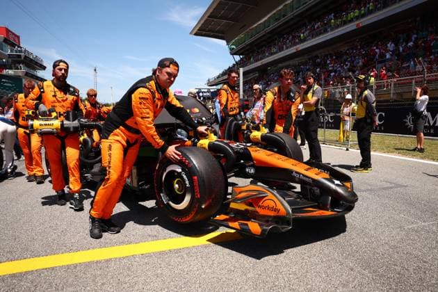 PIASTRI Oscar from , McLaren F1 Team MCL40, portrait during the Formula 1 Barcelona Catalunya Grand Prix 2026, 7th round of the 2026 Formula One World Championship from June 12 to 14, 2026 on the Circuit de Barcelona Catalunya, in Montmelo, Spain Photo Hoch Zwei Montmelo Spain