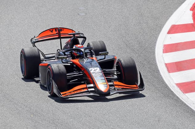Formula 2 Championship - Round 5 Barcelona - Feature Race Nicolas Varrone of Van Amersfoort Racing during the Formula 2 MSC Cruises Gran Premio de Barcelona-Catalunya Race at Barcelona-Catalunya Circuit in Barcelona, Spain, on June 14, 2026. Barcelona Barcelona Spain  Copyright: xUrbanandsportx originalFilename:urbanandsport-formula2260614_npaM3.jpg