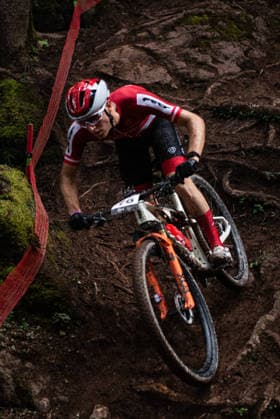MOUNTAINBIKE - UCI MTB World Series LEOGANG,AUSTRIA,14.JUN.26 - CYCLING, MOUNTAIN BIKE - UCI Mountainbike World Cup, Cross-Country Olympic. Image shows Lukas Hatz (AUT).  GEPAxpictures xJulioxArellano