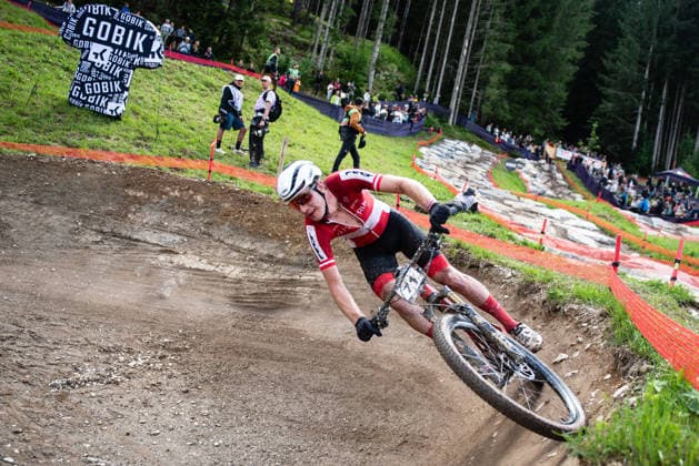 MOUNTAINBIKE - UCI MTB World Series LEOGANG,AUSTRIA,14.JUN.26 - CYCLING, MOUNTAIN BIKE - UCI Mountainbike World Cup, Cross-Country Olympic. Image shows Julius Scherrer (AUT).  GEPAxpictures xJulioxArellano