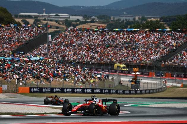 16 LECLERC Charles mco , Scuderia Ferrari SF 26, action during the Formula 1 Barcelona Catalunya Grand Prix 2026, 7th round of the 2026 Formula One World Championship from June 12 to 14, 2026 on the Circuit de Barcelona Catalunya, in Montmelo, Spain Photo Hoch Zwei Montmelo Spain
