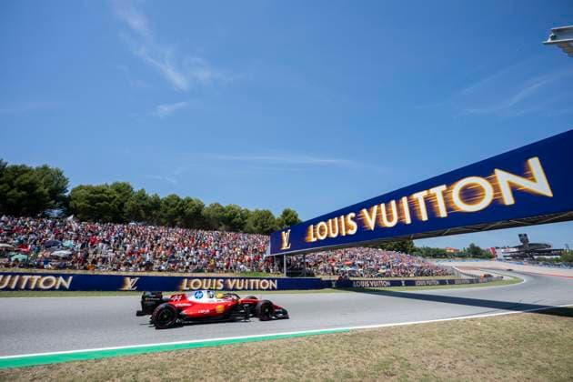 Formula 1 Barcelona Grand Prix - Race 44 Lewis Hamilton (Ferrari) drives during the Catalonia Formula One Grand Prix at The Circuit de Catalunya in Montmelo near Barcelona, on June 14, 2026. Photo by Eliot Blondet ABACAPRESS.COM Barcelona Spain Spain  Copyright: xBlondetxEliot ABACAx