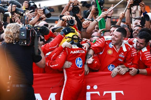 44 HAMILTON Lewis gbr , Scuderia Ferrari SF 26, action during the Formula 1 Barcelona Catalunya Grand Prix 2026, 7th round of the 2026 Formula One World Championship from June 12 to 14, 2026 on the Circuit de Barcelona Catalunya, in Montmelo, Spain Photo Hoch Zwei Montmelo Spain