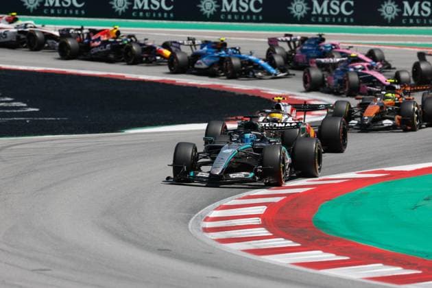 Start during the Formula 1 Barcelona Catalunya Grand Prix 2026, 7th round of the 2026 Formula One World Championship from June 12 to 14, 2026 on the Circuit de Barcelona Catalunya, in Montmelo, Spain Photo Hoch Zwei Montmelo Spain