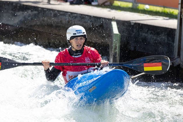 Ricarda Funk GER , Kayak Cross ICF Canoe Slalom World Cup 2026 Eiskanal Augsburg