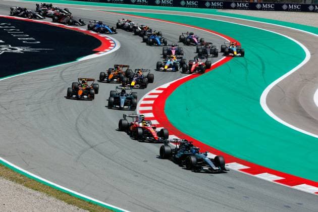 Start during the Formula 1 Barcelona Catalunya Grand Prix 2026, 7th round of the 2026 Formula One World Championship from June 12 to 14, 2026 on the Circuit de Barcelona Catalunya, in Montmelo, Spain Photo Hoch Zwei Montmelo Spain