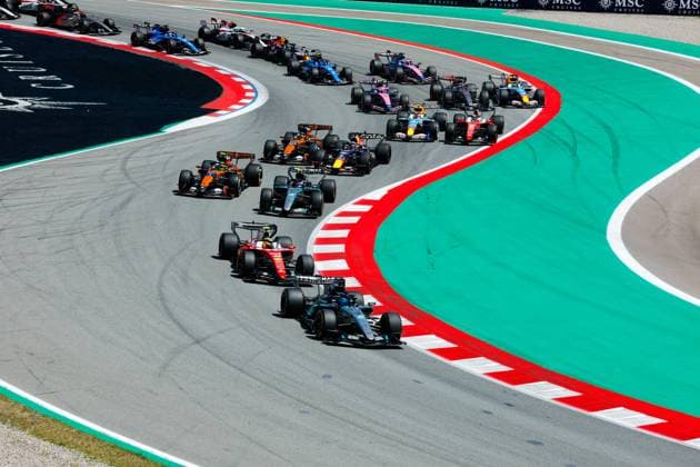 Start during the Formula 1 Barcelona Catalunya Grand Prix 2026, 7th round of the 2026 Formula One World Championship from June 12 to 14, 2026 on the Circuit de Barcelona Catalunya, in Montmelo, Spain Photo Hoch Zwei Montmelo Spain