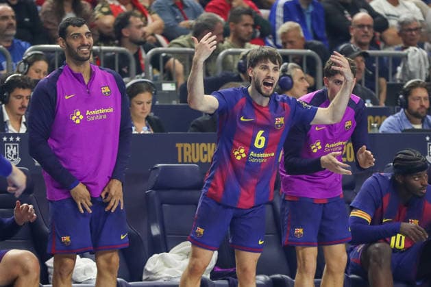 14 06 2026, xgox,Handball, EHF Champions League Final, FC Barcelona Fuechse Berlin v l Daniel Fernandez Barcelona, 6 Jubel, Torjubel, jubelt ueber das Tor, celebrate the goal, celebration Koeln