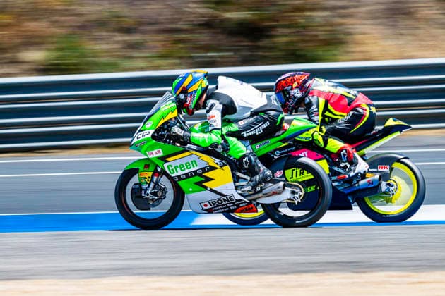 June 14, 2026, Cascais, Lisbon, Portugal: Riders in action during the FIM Moto3 Junior World Championship, WM, Weltmeisterschaft Race at Circuito Estoril on june 14, 2026 in Estoril,Cascais Portugal. Cascais Portugal - ZUMAr200 20260614_zsp_r200_072 Copyright: xNunoxReisinhox
