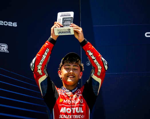 June 14, 2026, Cascais, Lisbon, Portugal: Travis Borg - of the Team Monlau Motul during the FIM Moto3 Junior World Championship, WM, Weltmeisterschaft Race at Circuito Estoril on june 14, 2026 in Estoril,Cascais Portugal. Cascais Portugal - ZUMAr200 20260614_zsp_r200_085 Copyright: xNunoxReisinhox