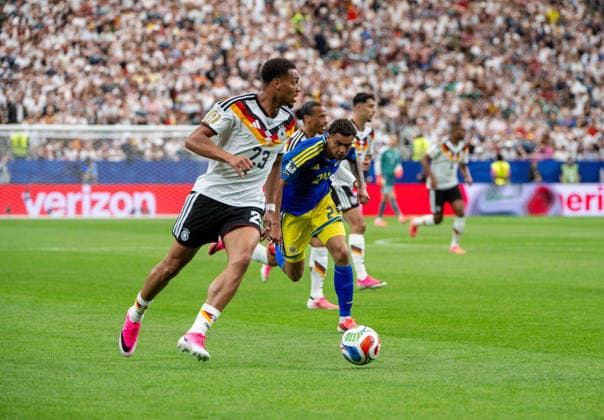 Soccer, Men, FIFA World Cup 2026 in Mexico, Canada and USA, Match in Houston Group E, 1 Matchday , Germany Curacao, v l Felix Nmecha Germany , Deveron Fonville Curacao , 14 06 2026, Copyright: xMatthiasxKochx