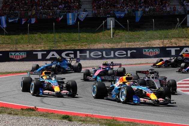 30 LAWSON Liam nzl , Visa Cash App RB F1 Team VCARB03, action during the Formula 1 Barcelona Catalunya Grand Prix 2026, 7th round of the 2026 Formula One World Championship from June 12 to 14, 2026 on the Circuit de Barcelona Catalunya, in Montmelo, Spain Photo Hoch Zwei Montmelo Spain