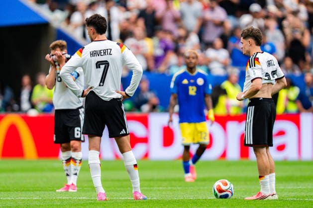 FIFA World Cup 2026, Group E, Match 1, Germany vs Curacao, 14 06 2026 at NRG Stadium in Houston, Texas Goal for 1 1 by Livano Comenencia here Kai Havertz Joshua Kimmich and Florian Wirtz Copyright: xBahhoxKarax
