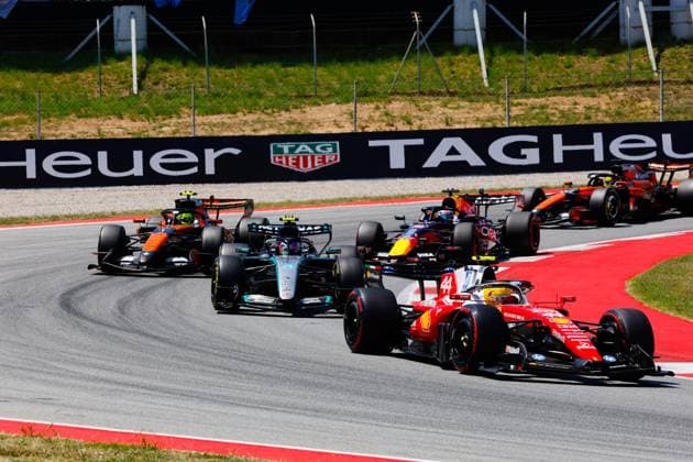 44 HAMILTON Lewis gbr , Scuderia Ferrari SF 26, action during the Formula 1 Barcelona Catalunya Grand Prix 2026, 7th round of the 2026 Formula One World Championship from June 12 to 14, 2026 on the Circuit de Barcelona Catalunya, in Montmelo, Spain Photo Hoch Zwei Montmelo Spain