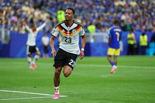 Goal celebration by Felix Nmecha 23 Germany for 1 0, Germany vs Curacao, Football, World Cup 2026, Group stage, 14 06 2026 Houston Texas USA Copyright: xkolbert-press ChristianxKolbertx