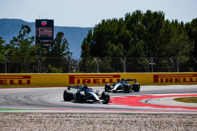F1 - BARCELONA-CATALUNYA GRAND PRIX 2026 63 RUSSELL George (gbr), Mercedes AMG F1 Team W17, 12 KIMI ANTONELLI Andrea (ita), Mercedes AMG F1 Team W17, action during the Formula 1 Barcelona-Catalunya Grand Prix 2026, 7th round of the 2026 Formula One World Championship, WM, Weltmeisterschaft from June 12 to 14, 2026 on the Circuit de Barcelona-Catalunya, in Montmelo, Spain - MontmeloSpain  Copyright: xFLORENTxGOODENx
