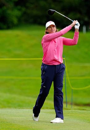 MIDLAND, MI - JUNE 14: LPGA, Golf Damen golfer Juli Inkster plays her tee shot on the 8th hole on June 14, 2026, during the final round of the LPGA Dow Championship at Midland Country Club in Midland, Michigan. (Photo by Brian Spurlock Icon Sportswire) GOLF: JUN 14 LPGA Dow Championship EDITORIAL USE ONLY Icon26061422