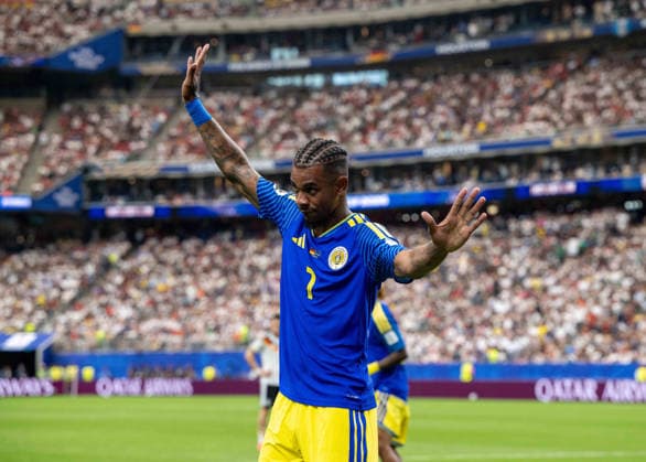 Soccer, Men, FIFA World Cup 2026 in Mexico, Canada and USA, Match in Houston Group E, 1 Matchday , Germany Curacao, Juninho Bacuna Curacao , 14 06 2026, Copyright: xMatthiasxKochx