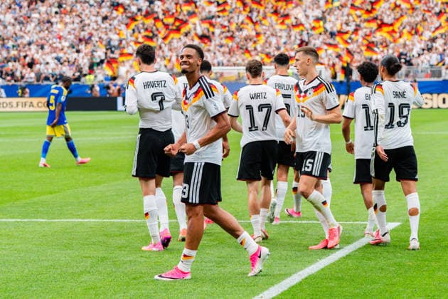 FIFA World Cup 2026, Group E, Match 1, Germany vs Curacao, 14 06 2026 at NRG Stadium in Houston, Texas Goal for 3 1 from penalty kick by Kai Havertz Felix Nmecha Copyright: xBahhoxKarax