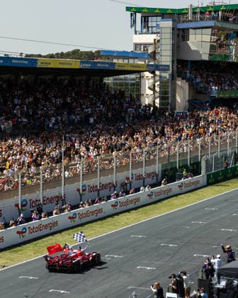 24 HEURES DU MANS 2026 - PODIUM 07 CONWAY Mike (gbr), KOBAYASHI Kamui (jpn), DE VRIES Nyck (nld), Toyota Racing, Toyota TR010 Hybrid 07, Hypercar, action celebration during the podium of the 24 Hours of Le Mans 2026, 3rd round of the 2026 FIA World Endurance Championship, on June 14, 2026 on the Circuit des 24 Heures du Mans in Le Mans, France -  Copyright: xGERMAINxHAZARDx