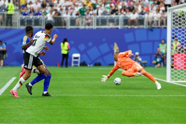 Jamal Musiala Germany scores the team s fourth goal during the FIFA World Cup 2026 Group E match between Germany and Curacao at Houston Stadium on June 14, 2026 in Houston, United States Photo by Torbjorn Tande DeFodi Images