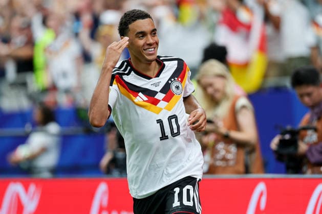 Jamal Musiala (Germany) celebrates after scoring his team s fourth goal during the FIFA World Cup, WM, Weltmeisterschaft, Fussball 2026 Group E match between Germany and Curacao at Houston Stadium on June 14, 2026 in Houston, United States. (Photo by Torbjorn Tande DeFodi Images) - *** Jamal Musiala Germany celebrates after scoring his team s fourth goal during the FIFA World Cup 2026 Group E match between Germany and Curacao at Houston Stadium on June 14, 2026 in Houston, United States Photo by Torbjorn Tande DeFodi Images