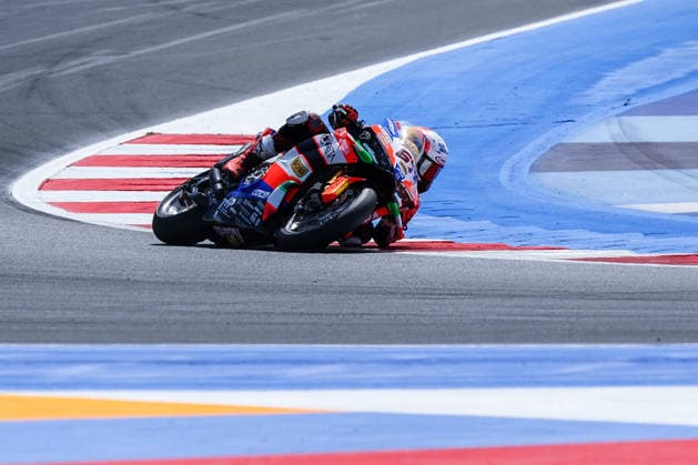 June 14, 2026, Misano Adriatico, Rimini, Italy: Alberto Surra of Motocorsa Racing with Ducati Panigale V4R seen during FIM SBK Superbike World Championship, WM, Weltmeisterschaft Pirelli Emilia-Romagna Round 7 - Superpole Race at Misano World Circuit Marco Simoncelli. Misano Adriatico Italy - ZUMAs197 20260614_aaa_s197_106 Copyright: xFabrizioxCarabellix