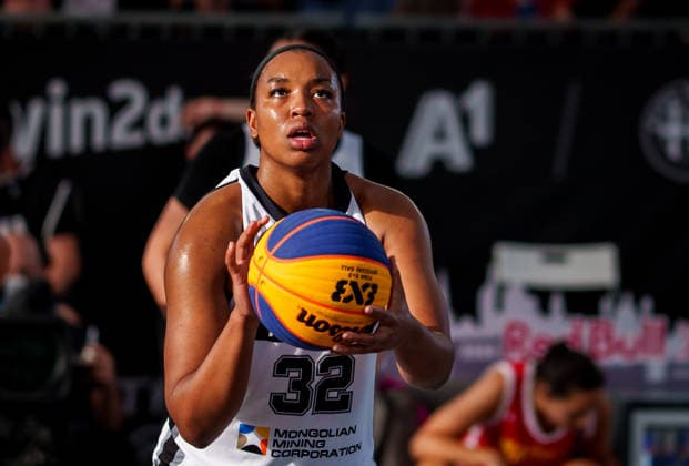 BASKETBALL - FIBA 3x3 World Tour VIENNA,AUSTRIA,14.JUN.26 - BASKETBALL - FIBA 3x3 World Tour. Image shows Amari Robinson (Ulaanbaatar).  GEPAxpictures xEdgarxEisner